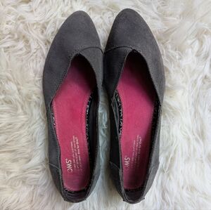 TOMS Jutti Flat, Ash Suede 🩶, Size 8